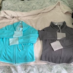 2 Tommy Bahama Reversible zip up sweaters